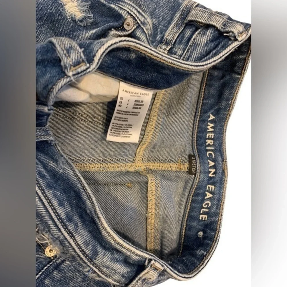 American Eagle Stretch‎ Distressed Mom Short Womens Size 4